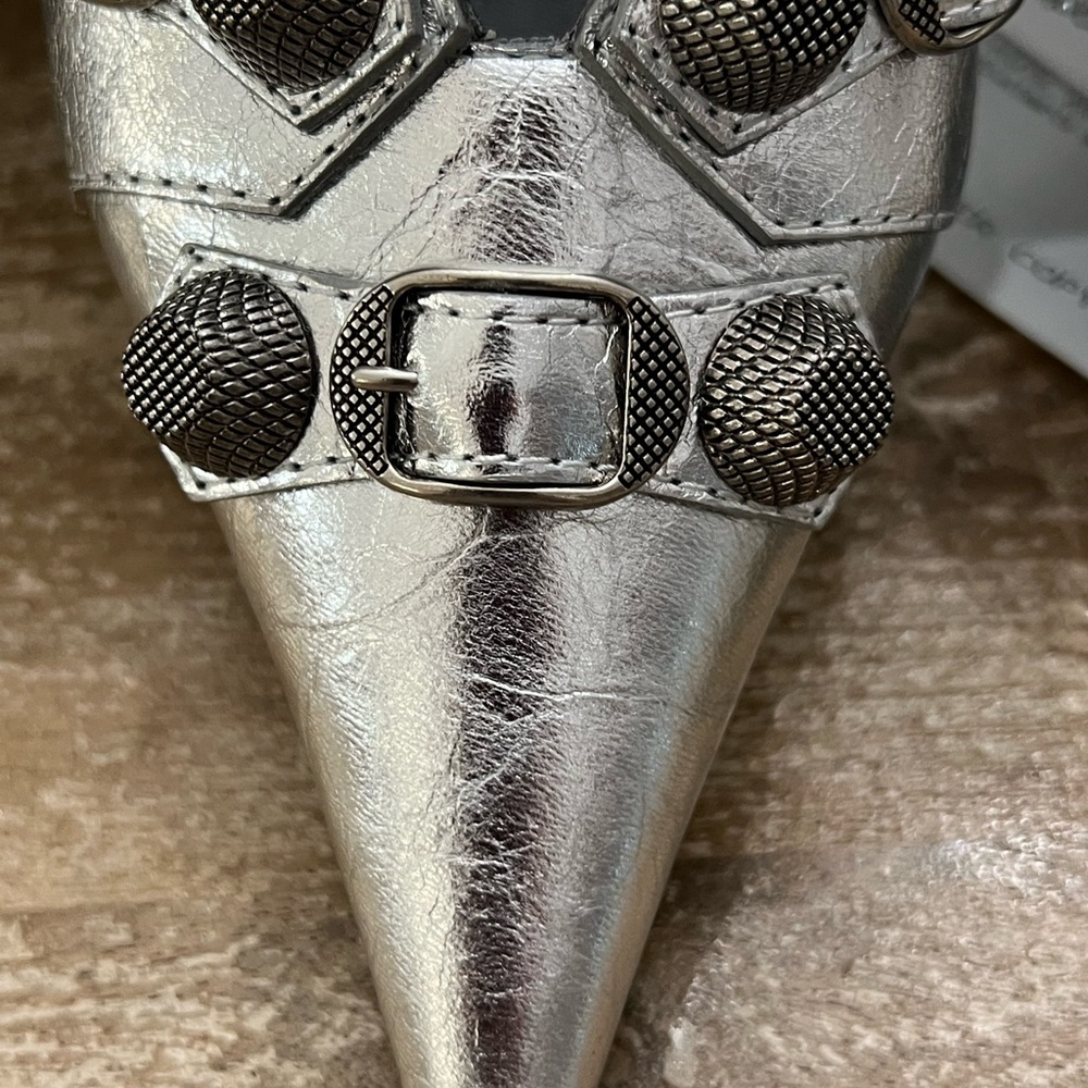 Balenciaga Silver Slingback NWT - Picture 3 of 7